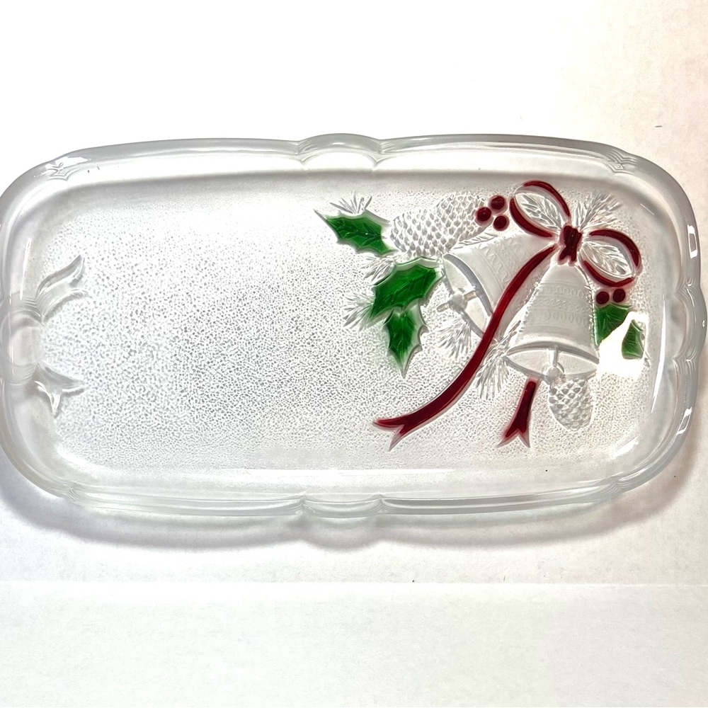 Mikasa Celebrations Glass Tray with Festive Accents